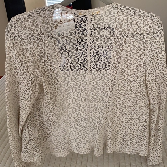 La Fée Maraboutée Beige Lace Jacket 🔥NWOT - Picture 3 of 7